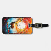 森コンテンポラリー野生の鹿 ラゲッジタグ (正面横)