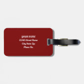 森コンテンポラリー野生の鹿 ラゲッジタグ (裏面横)