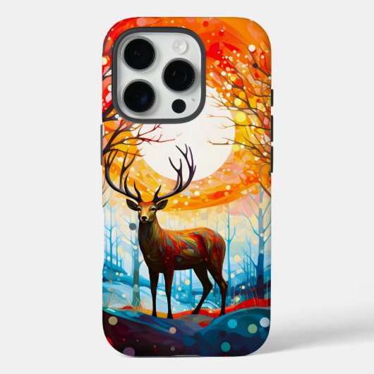 森コンテンポラリー野生の鹿 Case-Mate iPhoneケース (裏面)
