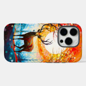 森コンテンポラリー野生の鹿 Case-Mate iPhoneケース (裏面 (横))