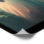 森ゴシック様式のハロウィーン幽霊 ポスター (角)