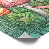 森サイケデリックのキノコの谷 ポスター (角)