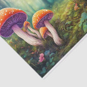 森サイケデリックの赤いキノコ 薄葉紙 (詳細)