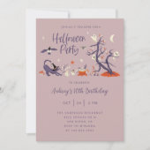 森スピリッツハロウィーン誕生日パーティー 招待状 (正面)