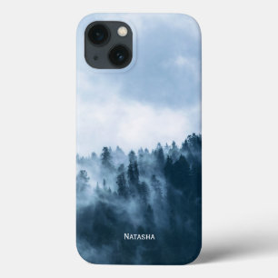 森パーソナライズされたの上の大気の霧 iPhone 13ケース