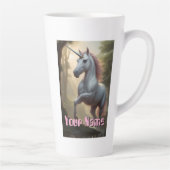 森パーソナライズされたの白ユニコーン カフェラテマグ (右)