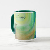 森パーソナライズされた鹿サンライトスイートマグカップ マグカップ (正面左)