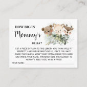 森ママのベリーゲームのバイリンガルカードはどれくらい大きい プレイスカード (正面)