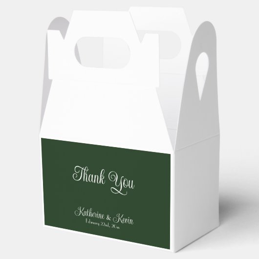 森ミニマルの緑と白結婚色 フェイバーボックス (オープン)