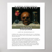 森メメントポスター死ぬことを思い出せ ポスター (正面)