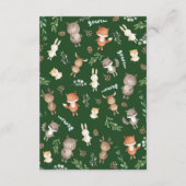 森モダン林ベビー図書 エンクロージャーカード (裏面)