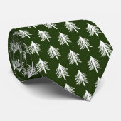 森モダン緑クリスマスツリー ネクタイ (ロール)