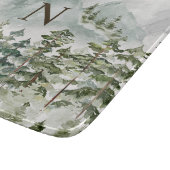 森モノグラムのと山の自然水色 カッティングボード (角)