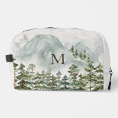 森モノグラムのと山の自然水色 ドップキット (正面)