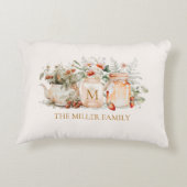 森モノグラムのフローラ植物姓 アクセントクッション (裏面)