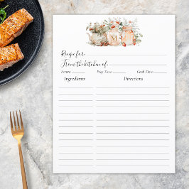 森モノグラムのフローラ植物学レシピインサート