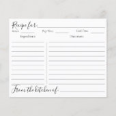 森モノグラムのフローラ植物学レシピカード (正面)