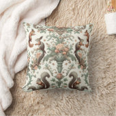 森リスビクトリアンタペストリー クッション (ブランケット)