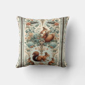 森リスビクトリアンタペストリー クッション (裏面)