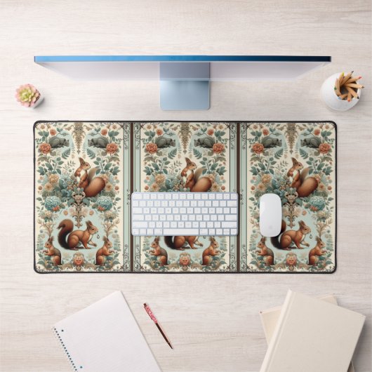 森リスビクトリアンタペストリー デスクマット (オフィス1)