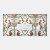 森リスビクトリアンタペストリー デスクマット (キーボード&マウス)