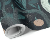 森不気味のハロウィンジャック – O – ランタン ラッピングペーパー (ロールコーナー)