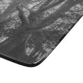 森不気味のモノクロ写真 カッティングボード (角)