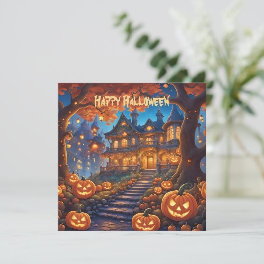 森不気味のヴィラ、カボチャ、ハロウィーン (スタンド正面)