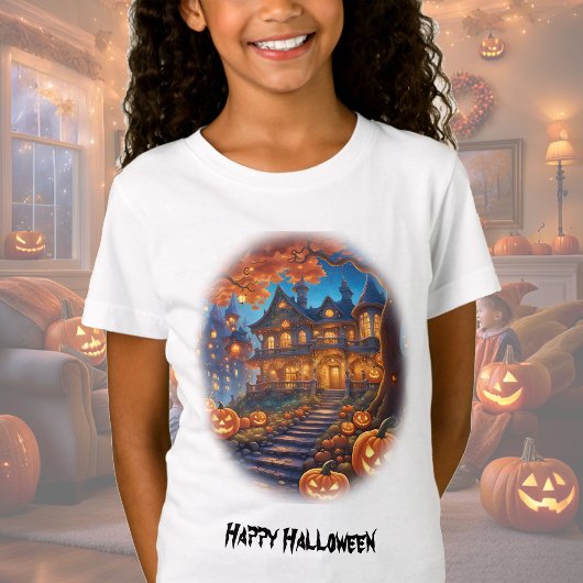 森不気味のヴィラ、カボチャ、ハロウィーン Tシャツ