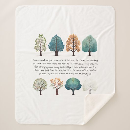 森包まれたの静かな知恵の中で シェルパブランケット (正面)