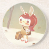 森失ったの小さな女の子 コースター (正面)