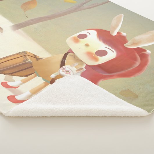 森失ったの小さな女の子 シェルパブランケット (3/4)