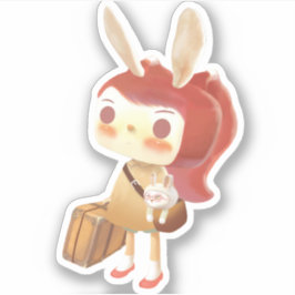 森失ったの小さな女の子 シール