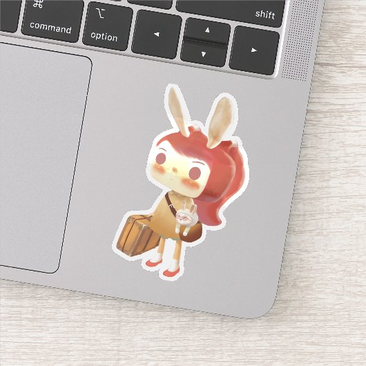 森失ったの小さな女の子 シール (詳細)