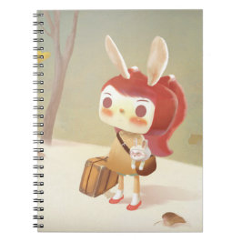 森失ったの小さな女の子 ノートブック