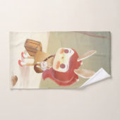 森失ったの小さな女の子 バスタオルセット (ハンドタオル)