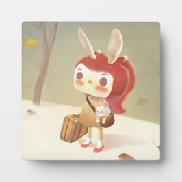 森失ったの小さな女の子 フォトプラーク