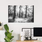 森失ったの – 抽象芸術赤外線写真 ポスター (ホームオフィス)