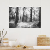 森失ったの – 抽象芸術赤外線写真 ポスター (キッチン)