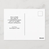 森威厳のあるに入る満月の雪 ポストカード (裏面)