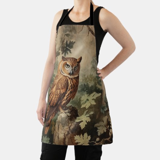 森威厳のあるのフクロウ エプロン (インサイチュ)