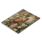 森威厳のあるのフクロウ ノートブック (左側)