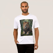 森威厳のあるのライオンTシャツ Tシャツ (正面フル)