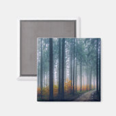 森威厳のあるの木の並木道 マグネット (正面/裏面)