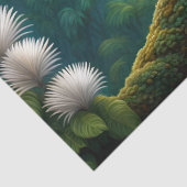 森威厳のあるの白と青の孔雀 薄葉紙 (詳細)