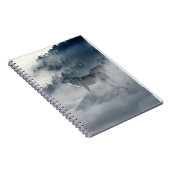 森威厳のあるの霧の中の狼 ノートブック (右側)