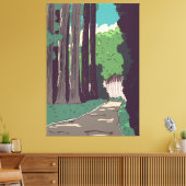 森日本の林 キャンバスプリント (インサイチュ (リビング))