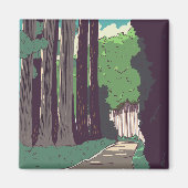 森日本の林 マグネット (正面)