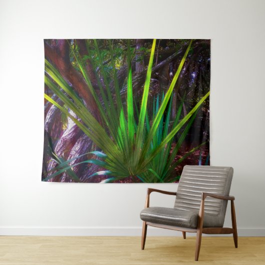 森来に光を当てる。 タペストリー (インサイチュ(横))