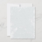 森林およびワタリガラスの花のリースの結婚式は感謝していしています サンキューカード (裏面)